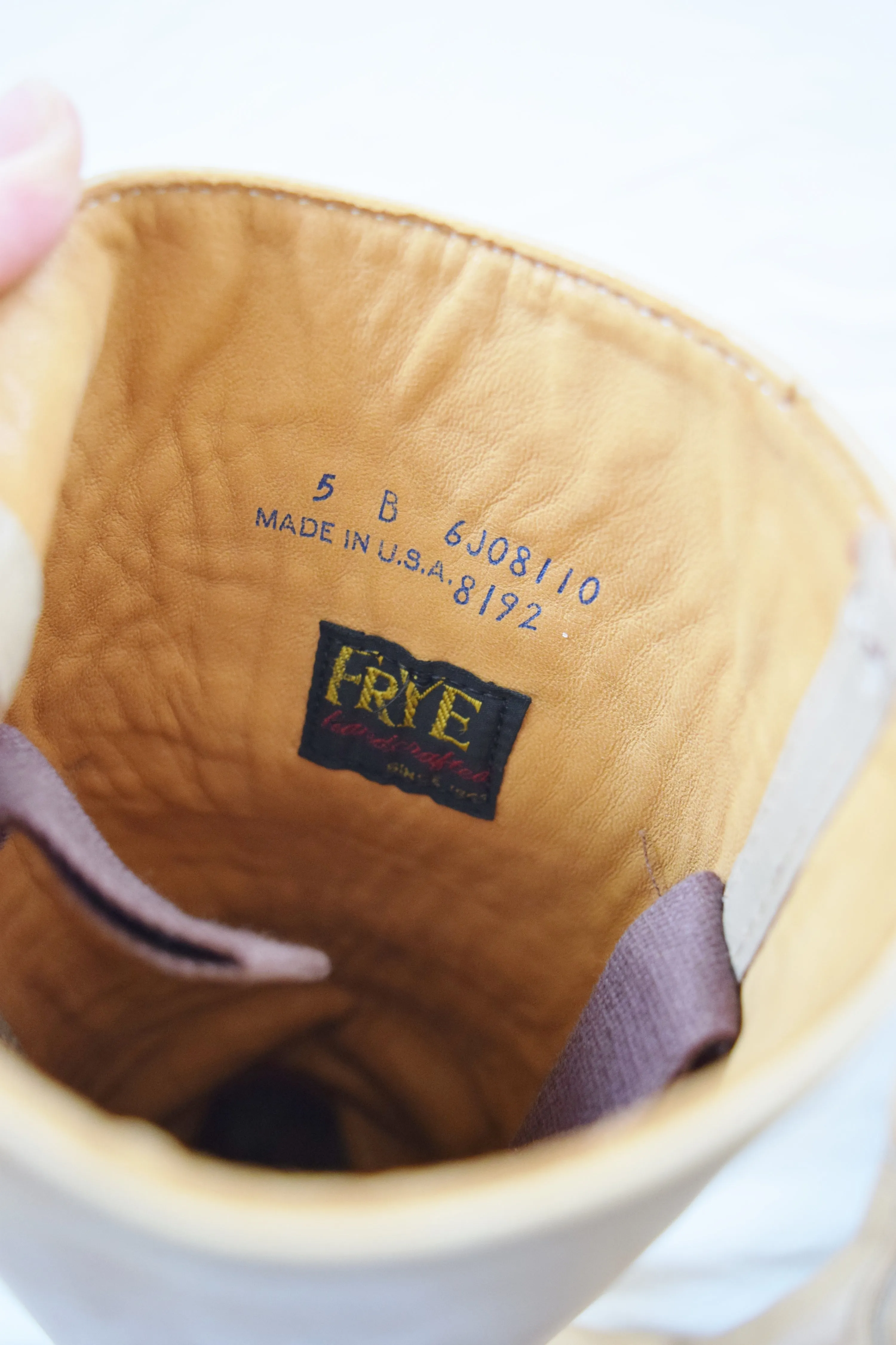 1970s Frye Campus Boots | Vintage Frye Boots | Banana Tan Frye Boots | Women's US Size 5