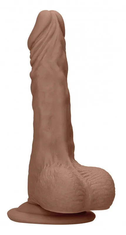 8 Inch  With Testicles - Tan