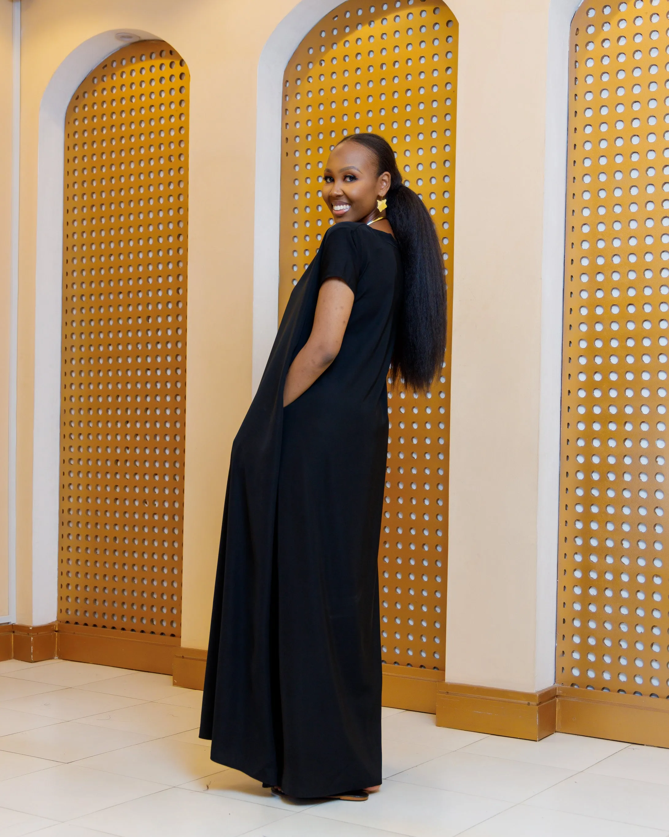 Alim Maxi Dress-Black