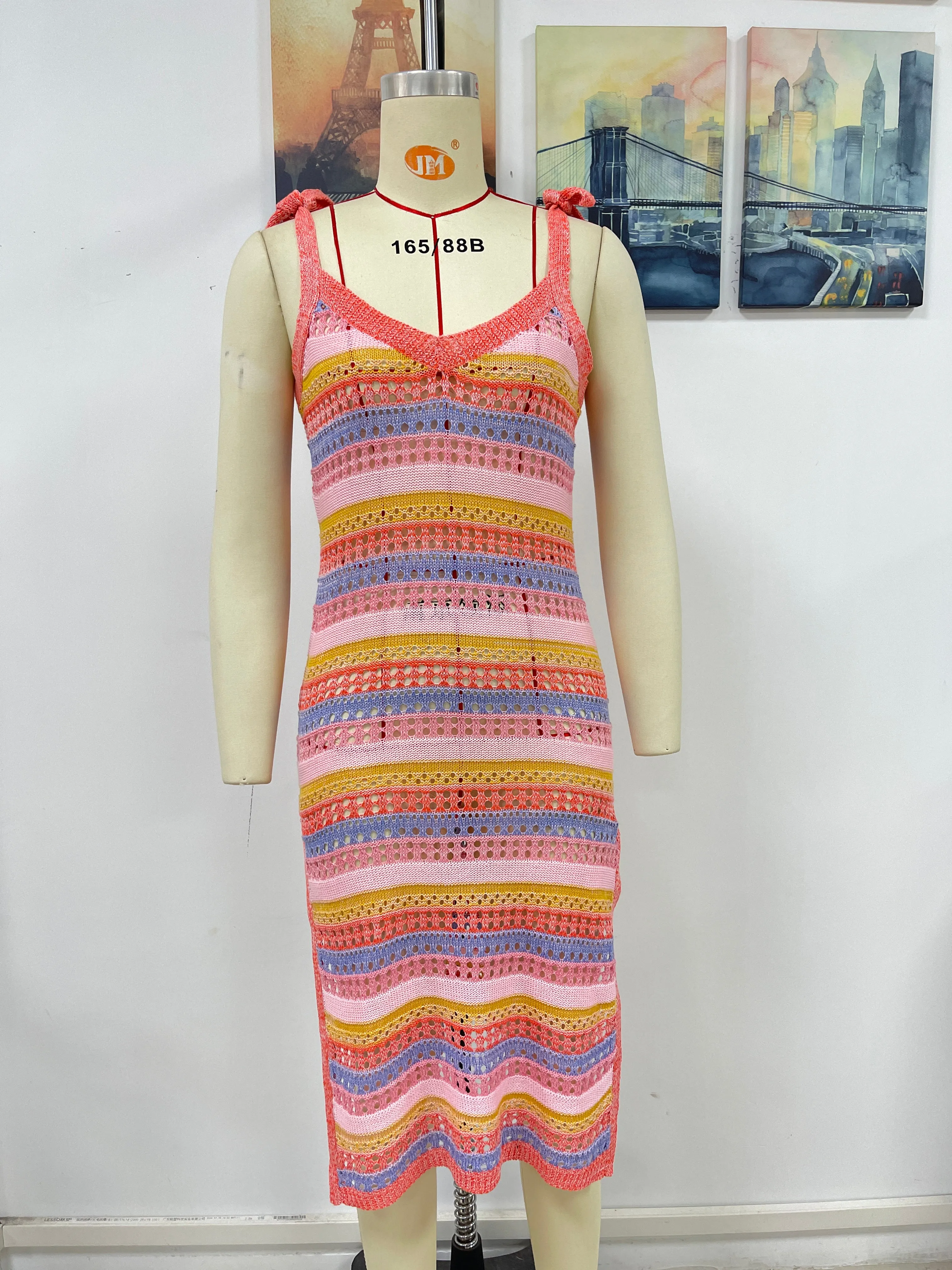 Anais Crochet Midi Dress