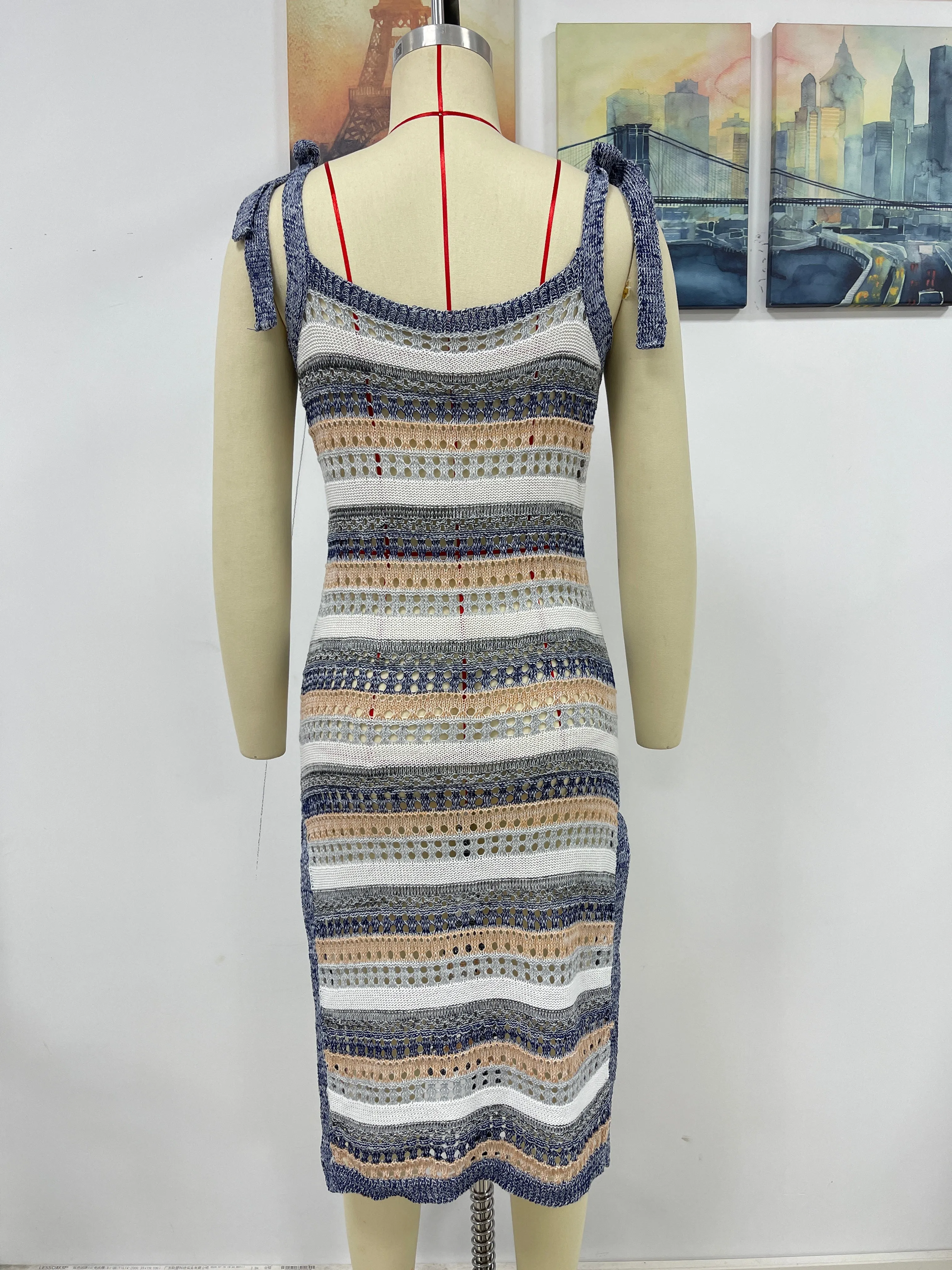 Anais Crochet Midi Dress