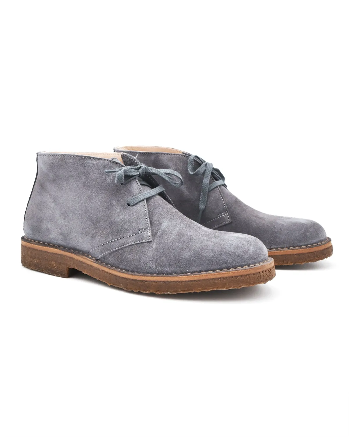 Astorflex Wellflex Suede Two-Eyed Chukka in Steel Blue