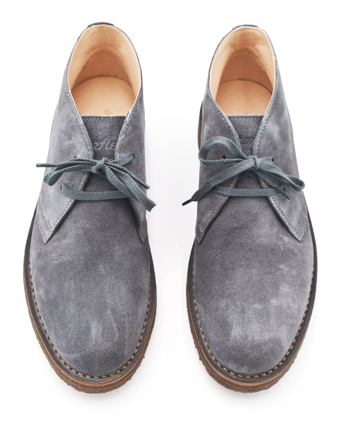 Astorflex Wellflex Suede Two-Eyed Chukka in Steel Blue