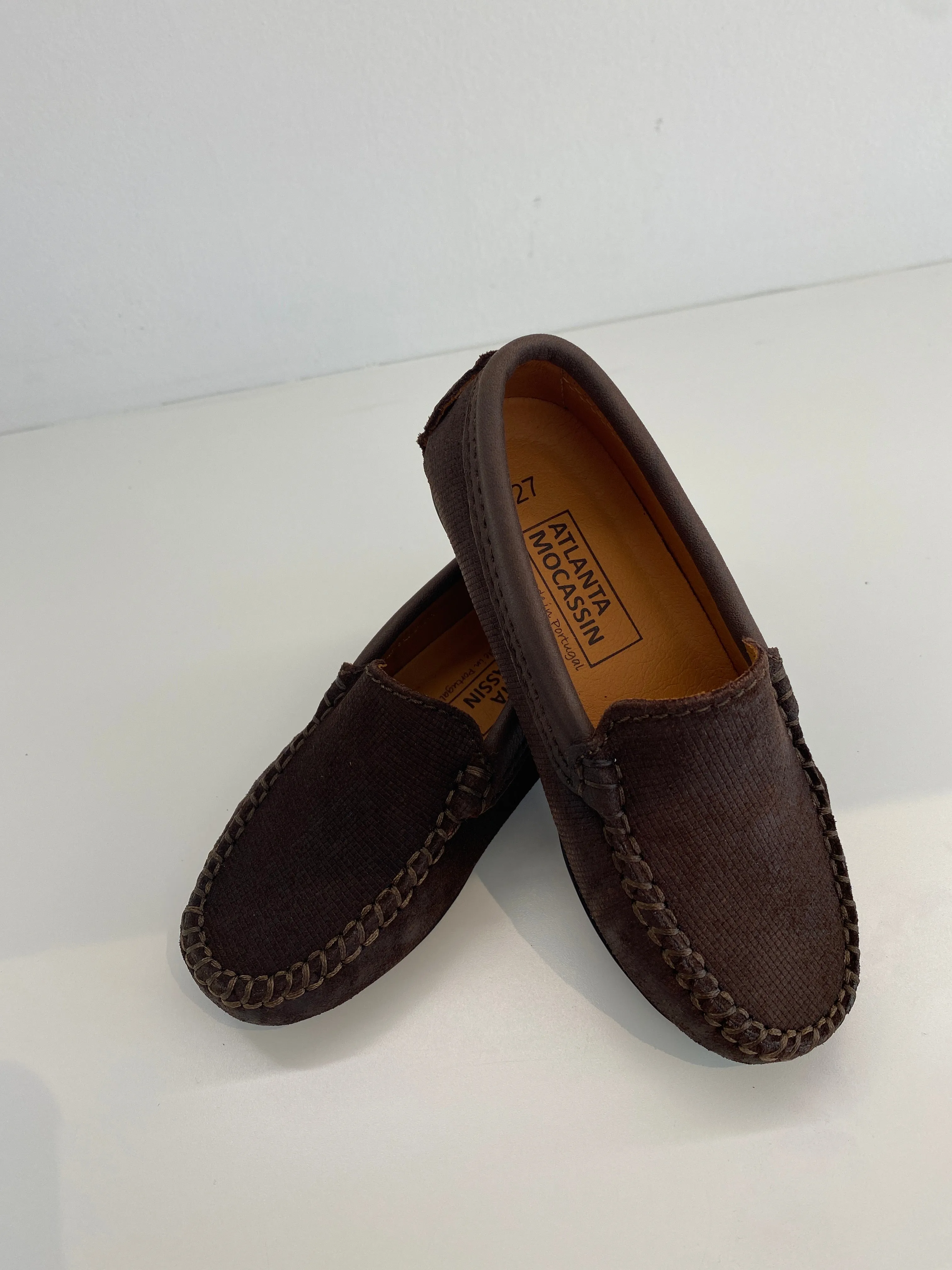Atlanta Mocassin Brown Twill Loafer