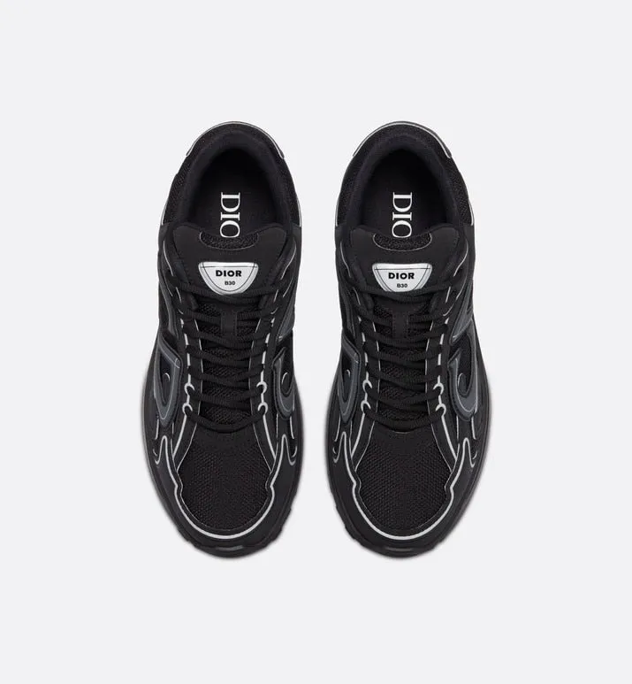 B30 Sneaker • Black Mesh and Technical Fabric