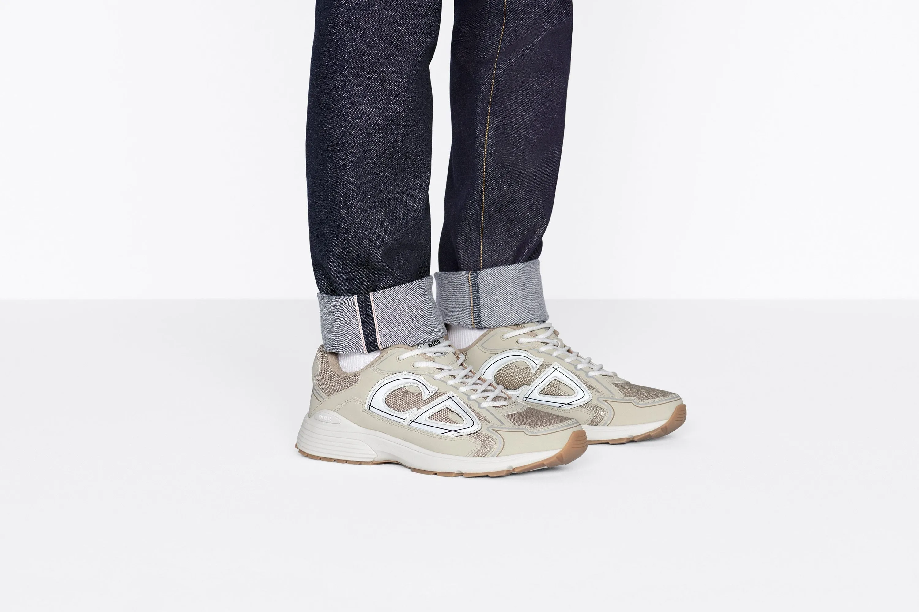 B30 Sneaker • Cream Mesh and Technical Fabric