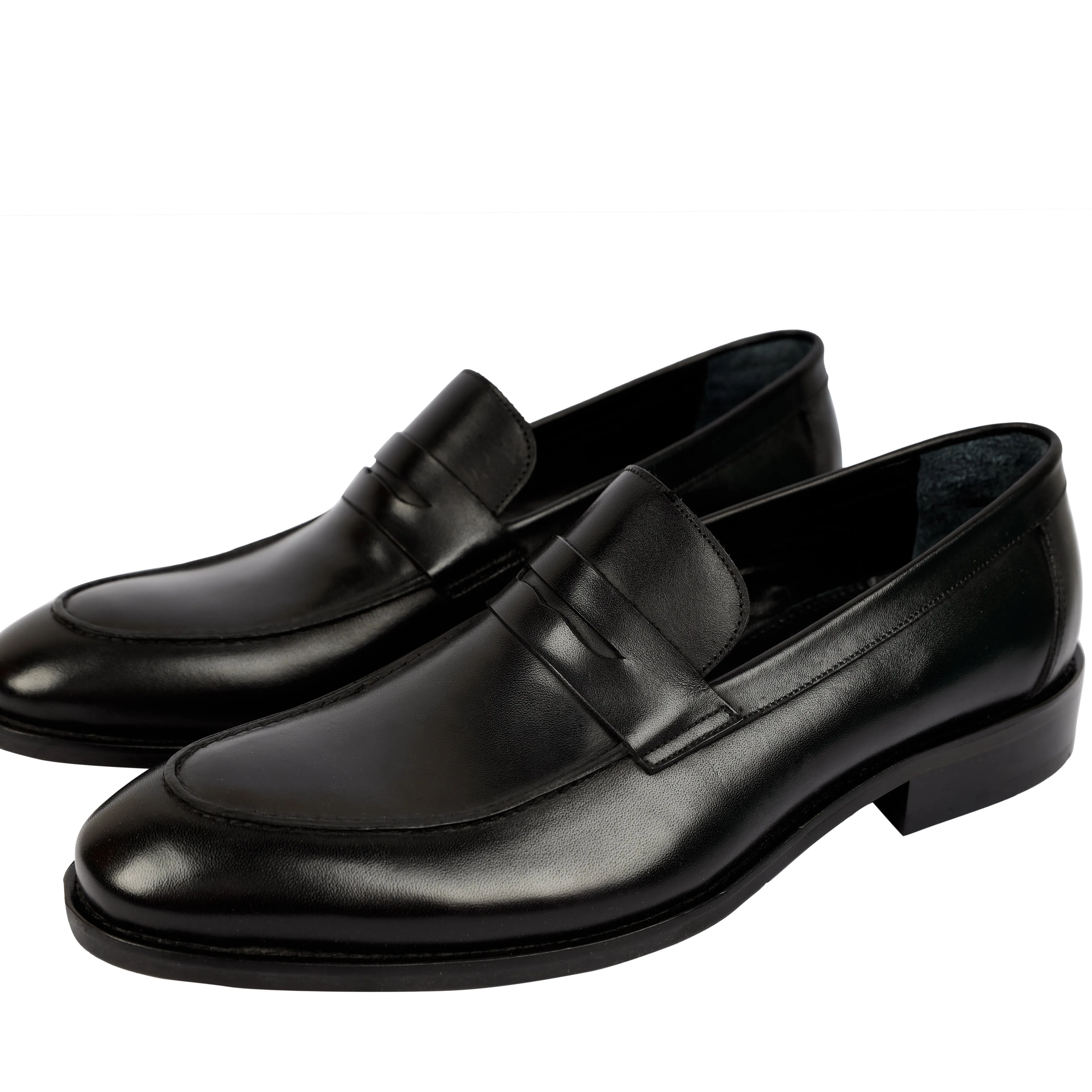Black Classic Loafers - genuine leather