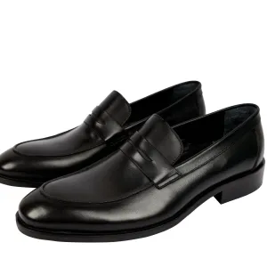 Black Classic Loafers - genuine leather