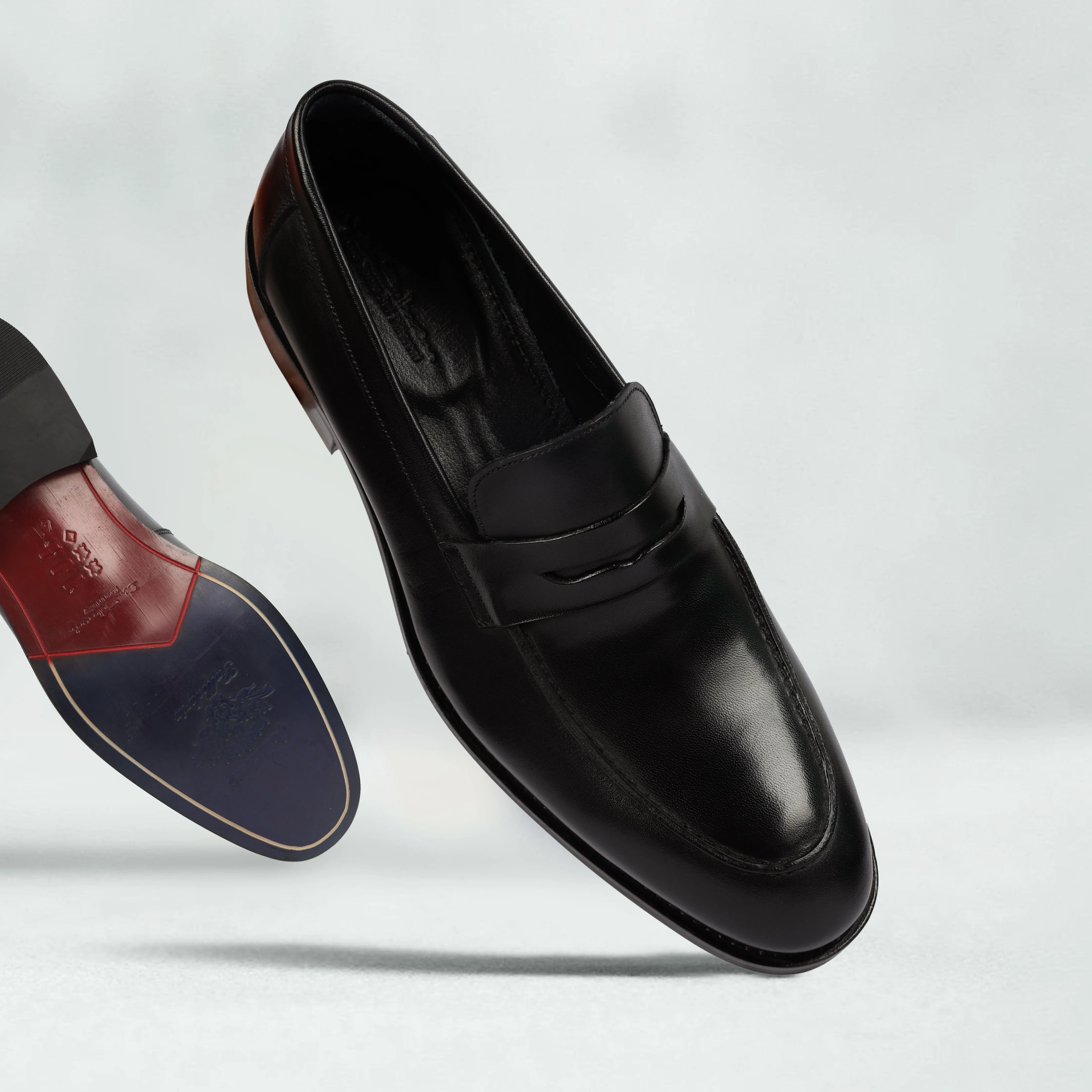 Black Classic Loafers - genuine leather