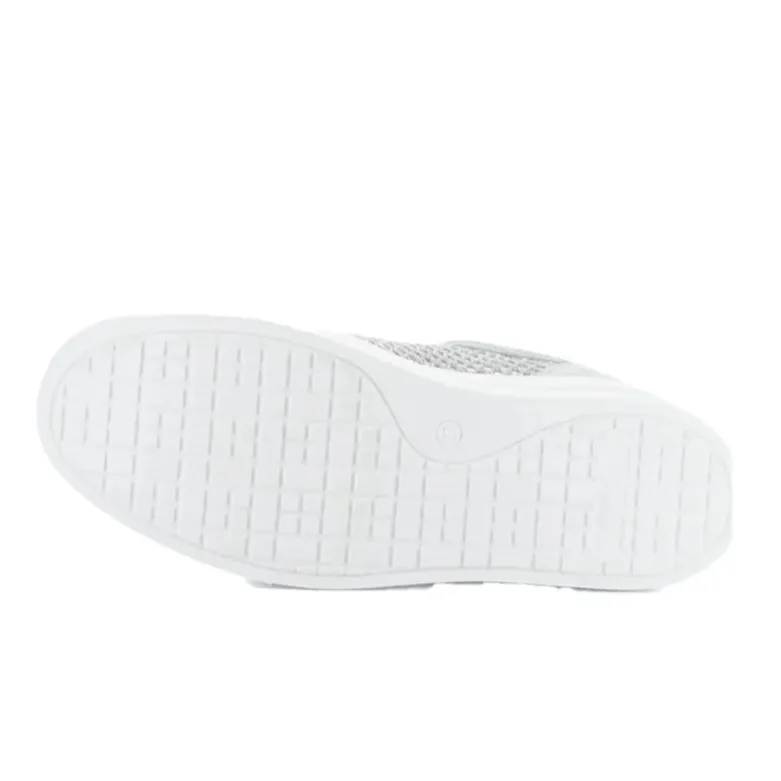 BOS & CO MARLO SILVER METALLIC SNEAKER