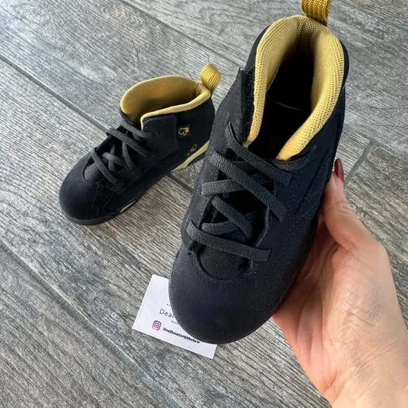 Brand New Jordan MVP Toddler Sneakers “Metallica Gold” (TD9c/EU26/15cm)