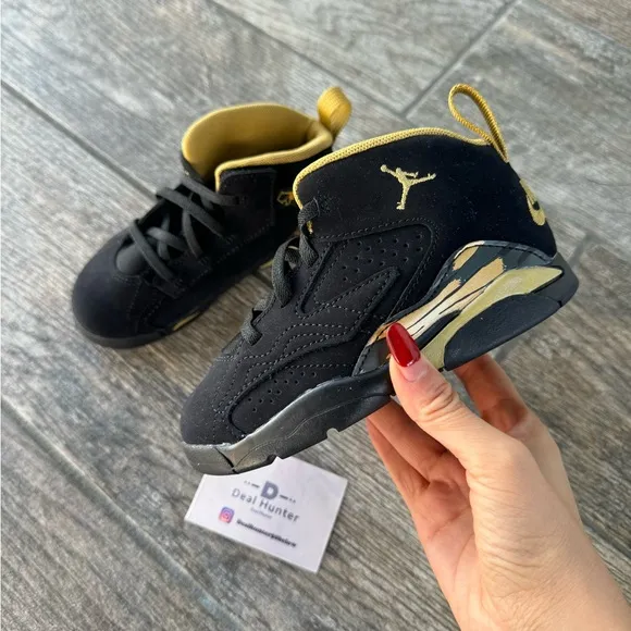 Brand New Jordan MVP Toddler Sneakers “Metallica Gold” (TD9c/EU26/15cm)