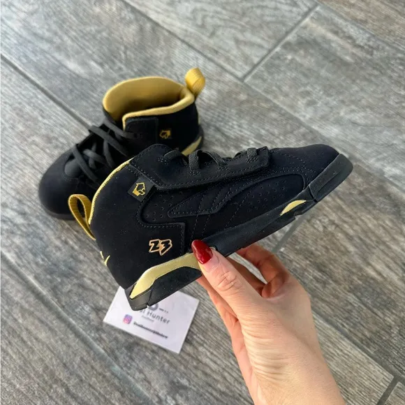 Brand New Jordan MVP Toddler Sneakers “Metallica Gold” (TD9c/EU26/15cm)