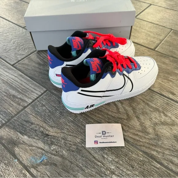 Brand New Nike Air Force 1 React Big Kids Sneakers (GS 5.5Y)