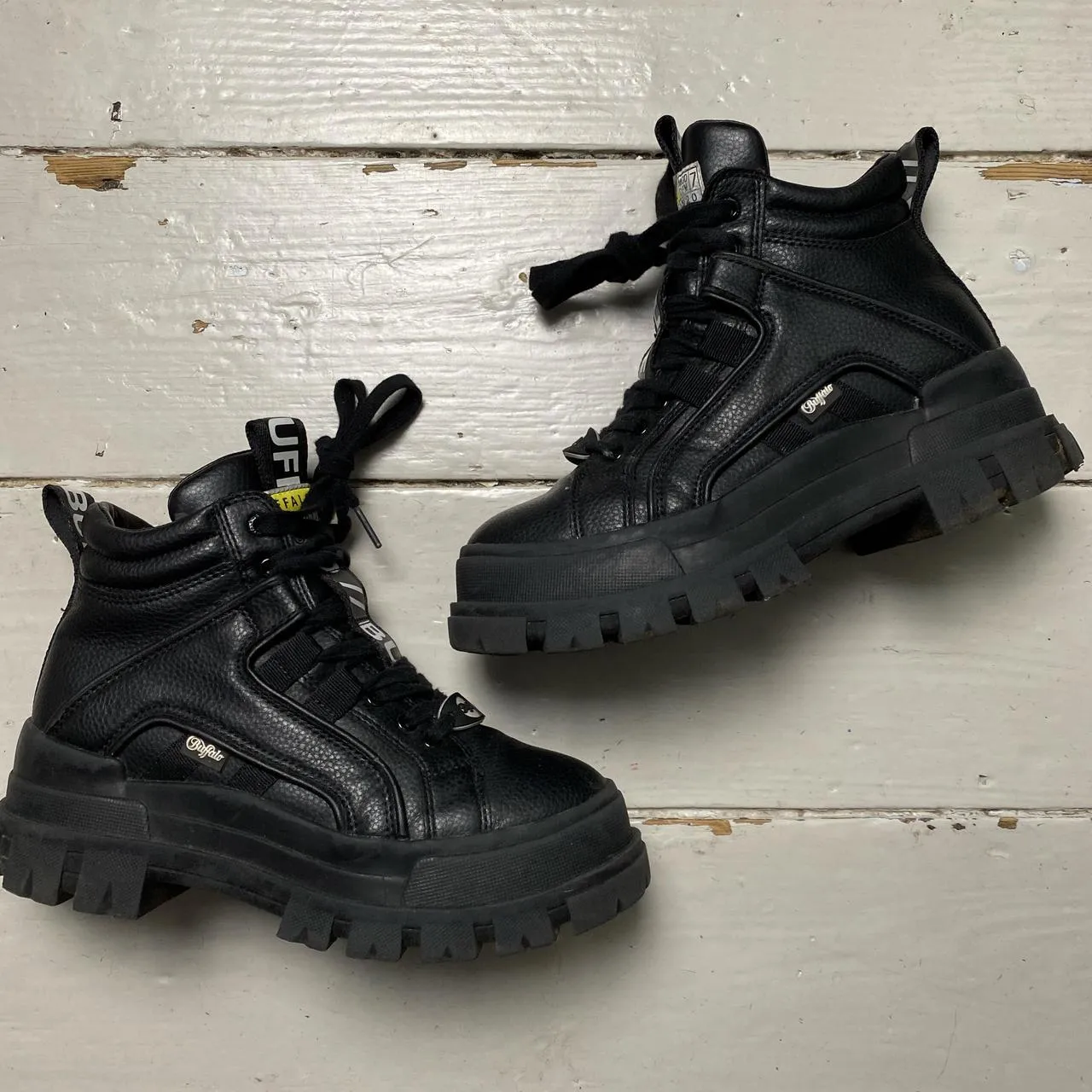 Buffalo London Black High Boots