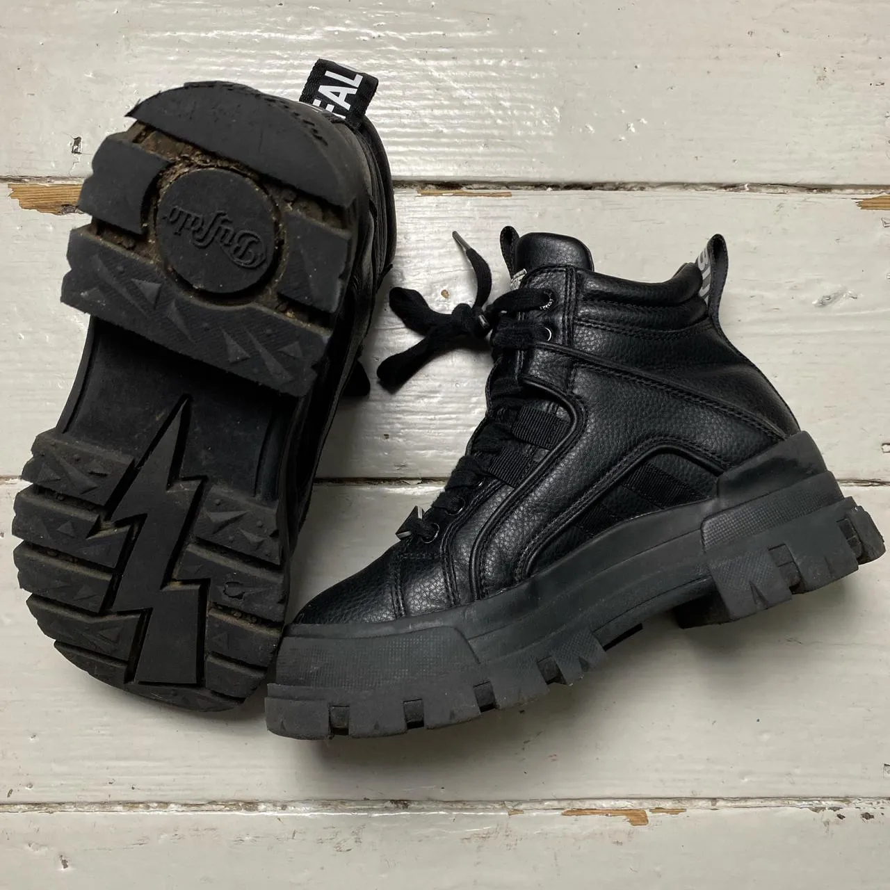 Buffalo London Black High Boots