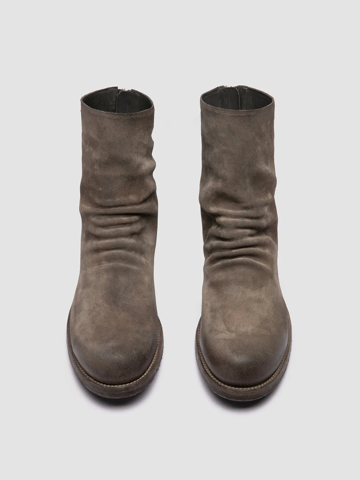 BULLA DD 103 - Taupe Suede Zipped Boots