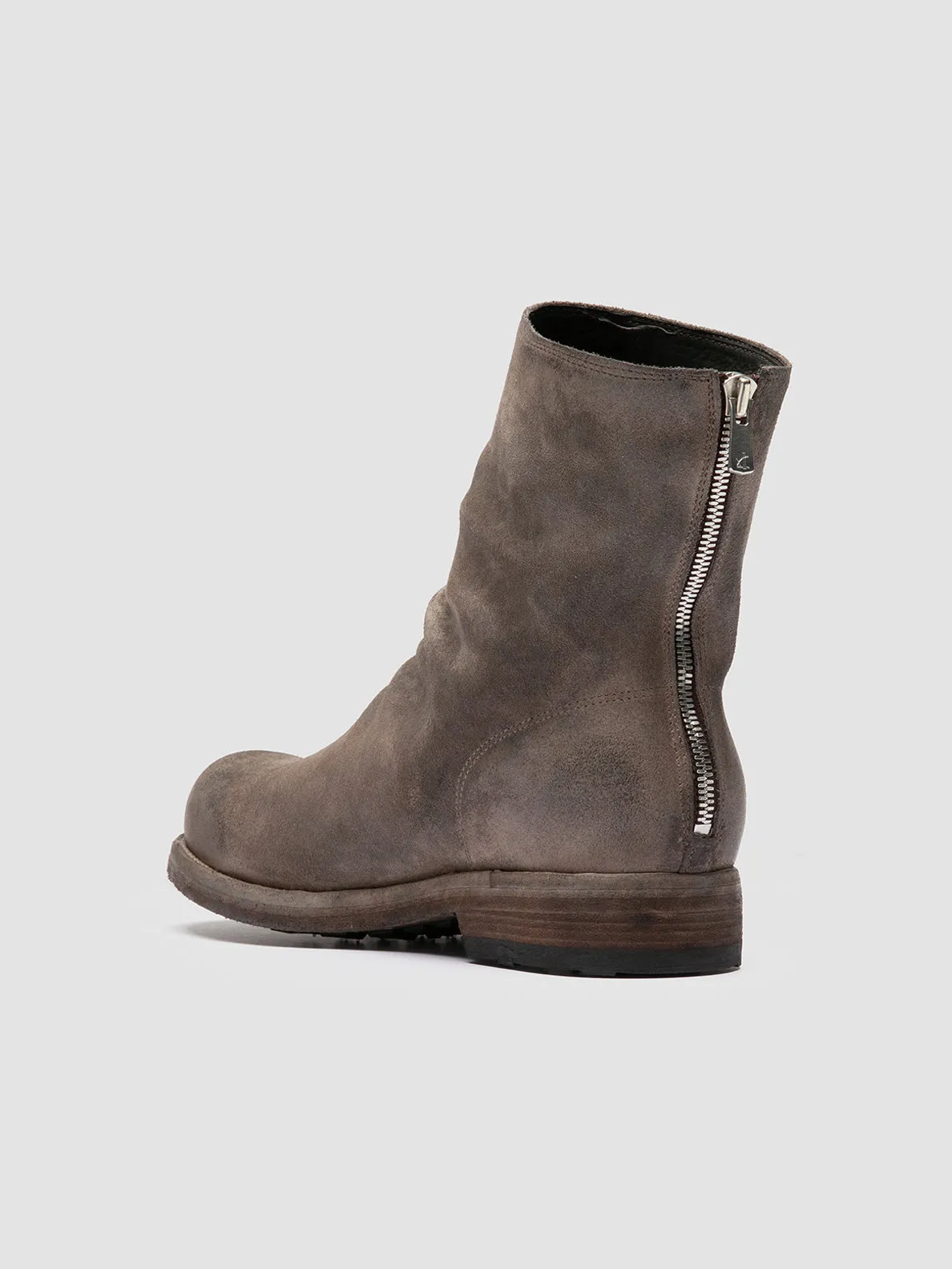 BULLA DD 103 - Taupe Suede Zipped Boots