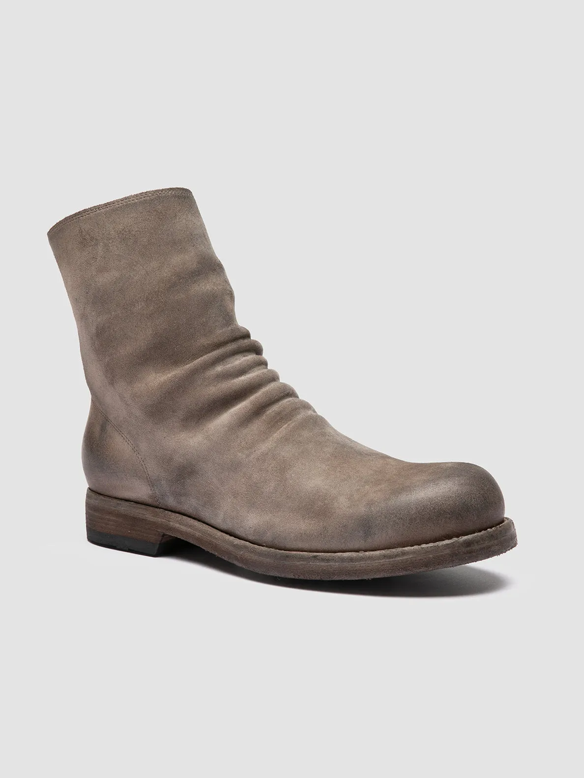 BULLA DD 103 - Taupe Suede Zipped Boots