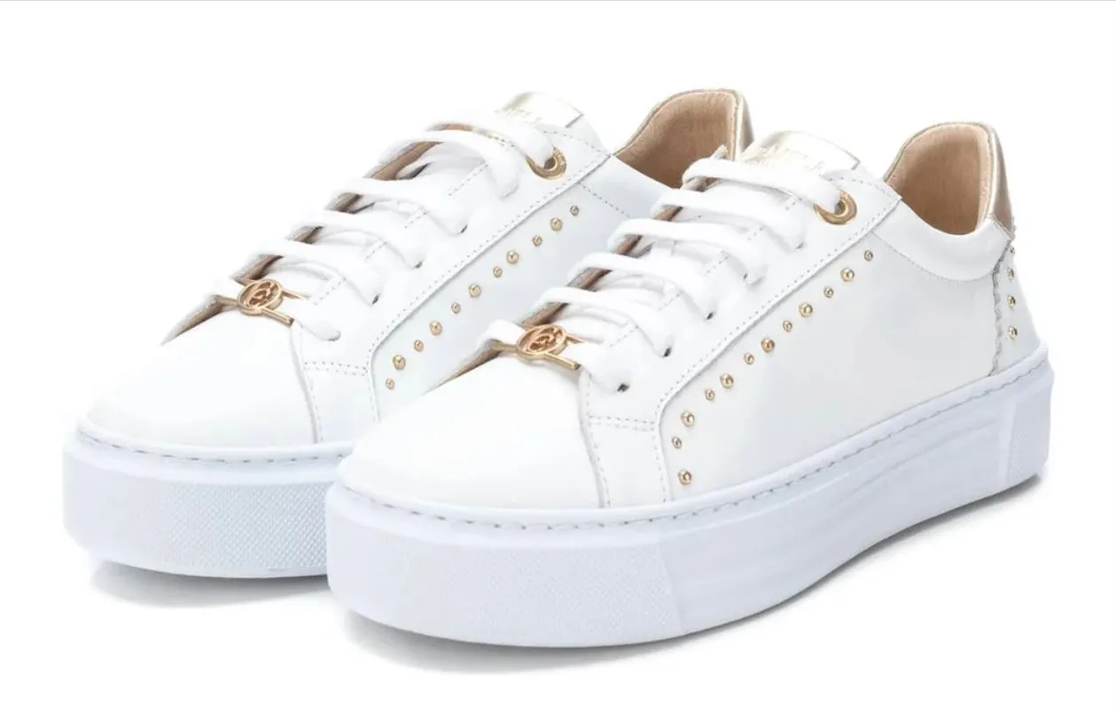 Carmela Sneaker - White/Gold