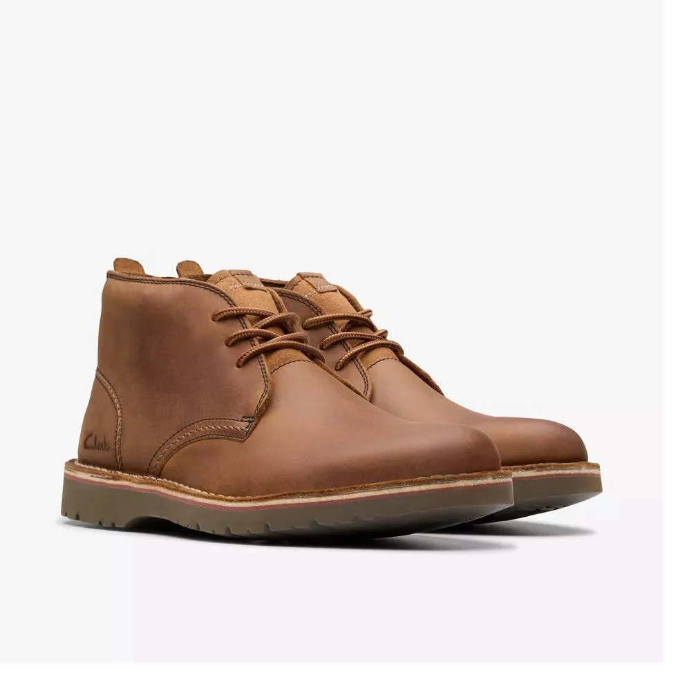 Clarks Men's Eastridge Mid Light Brown Leather 26179423