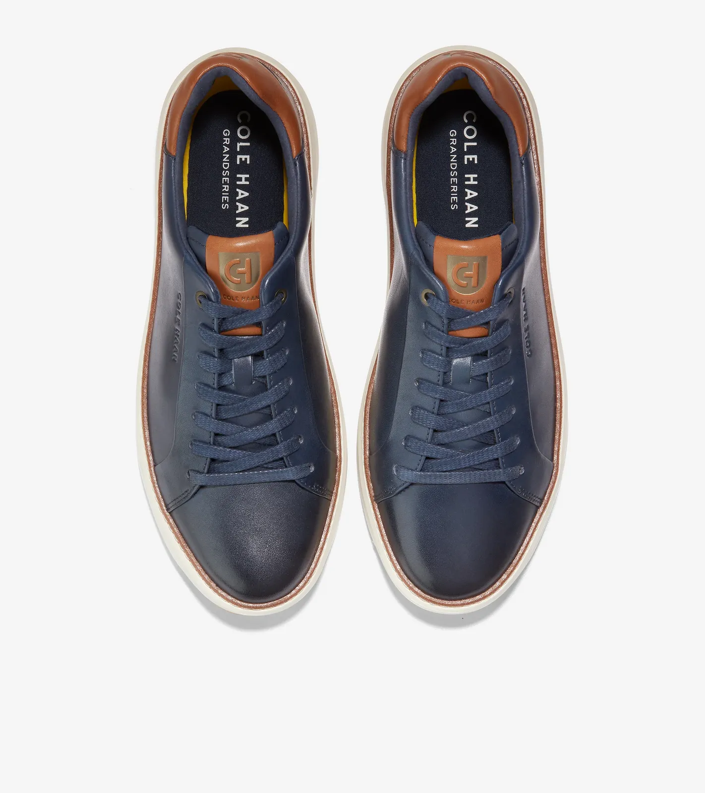 Cole Haan Men's GrandPrø Topspin Sneaker Navy Blazer-British Tan C37158