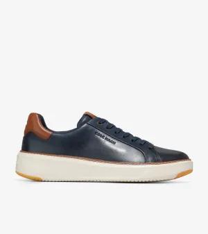 Cole Haan Men's GrandPrø Topspin Sneaker Navy Blazer-British Tan C37158