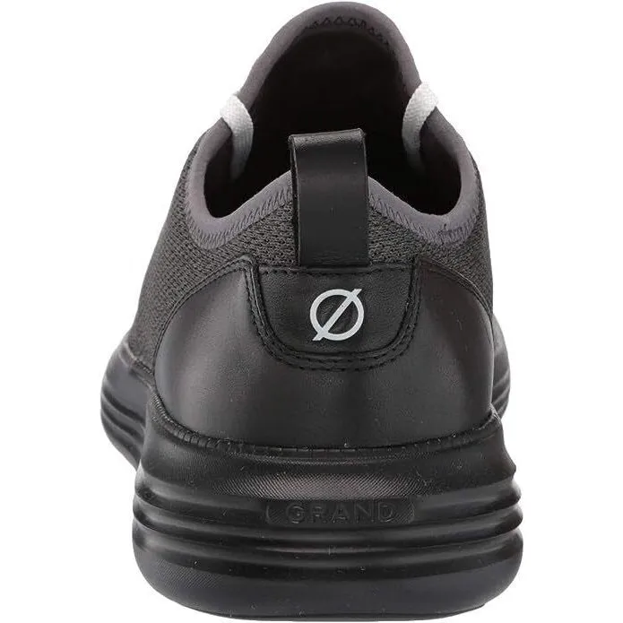 Cole Haan Mens Grandsport Journey Knit Sneaker Black/Magnet/Optic White C32583