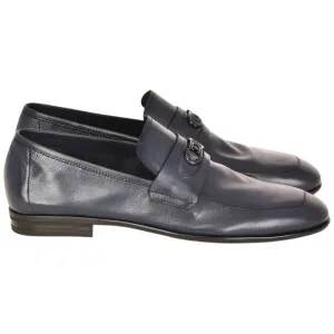 Corrente Men’s Navy Buttersoft Calfskin Round Toe Soft Loafer