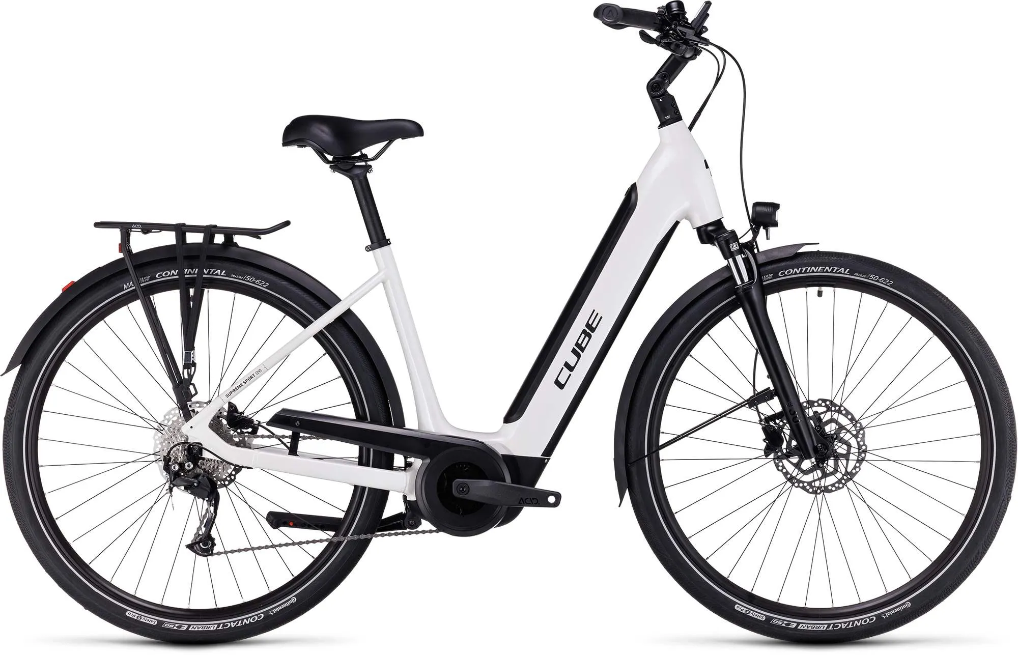CUBE SUPREME SPORT HYBRID ONE 500 WHITE/BLACK