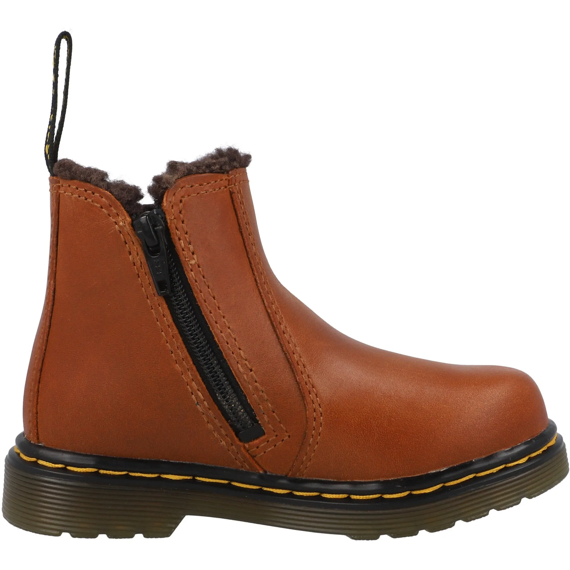 Dr Martens 2976 Leonore Toddler Brown Chelsea Boots