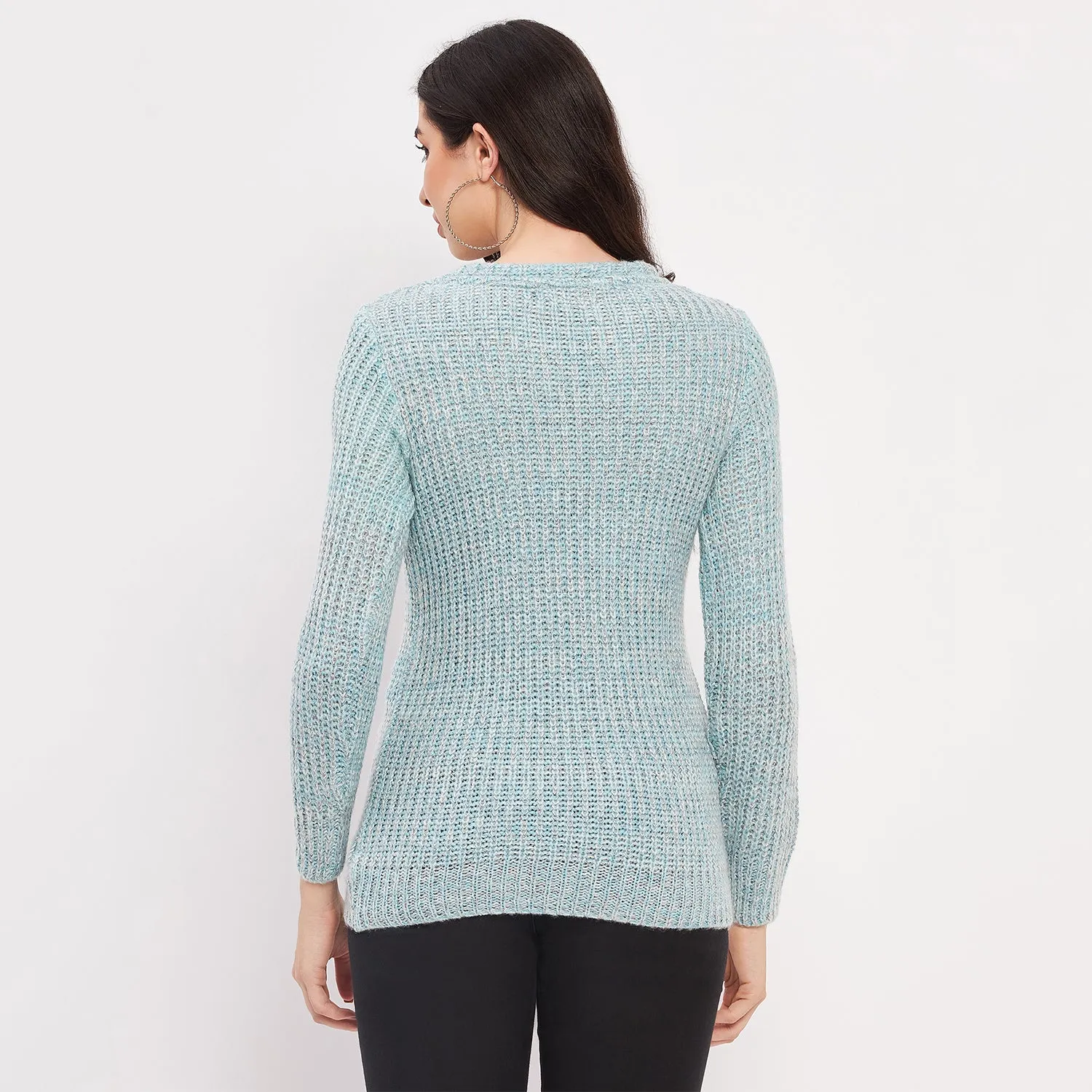 Duke Stardust Women Full Sleeve Woven Sweater (LQS9778)