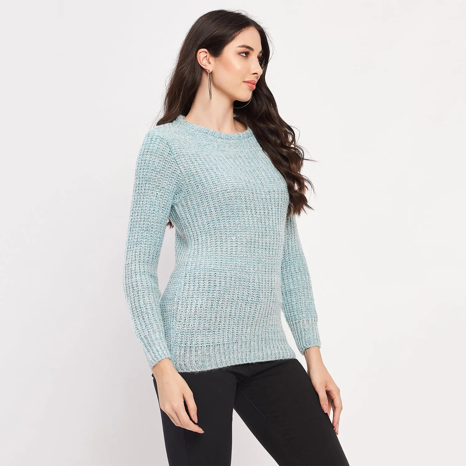 Duke Stardust Women Full Sleeve Woven Sweater (LQS9778)