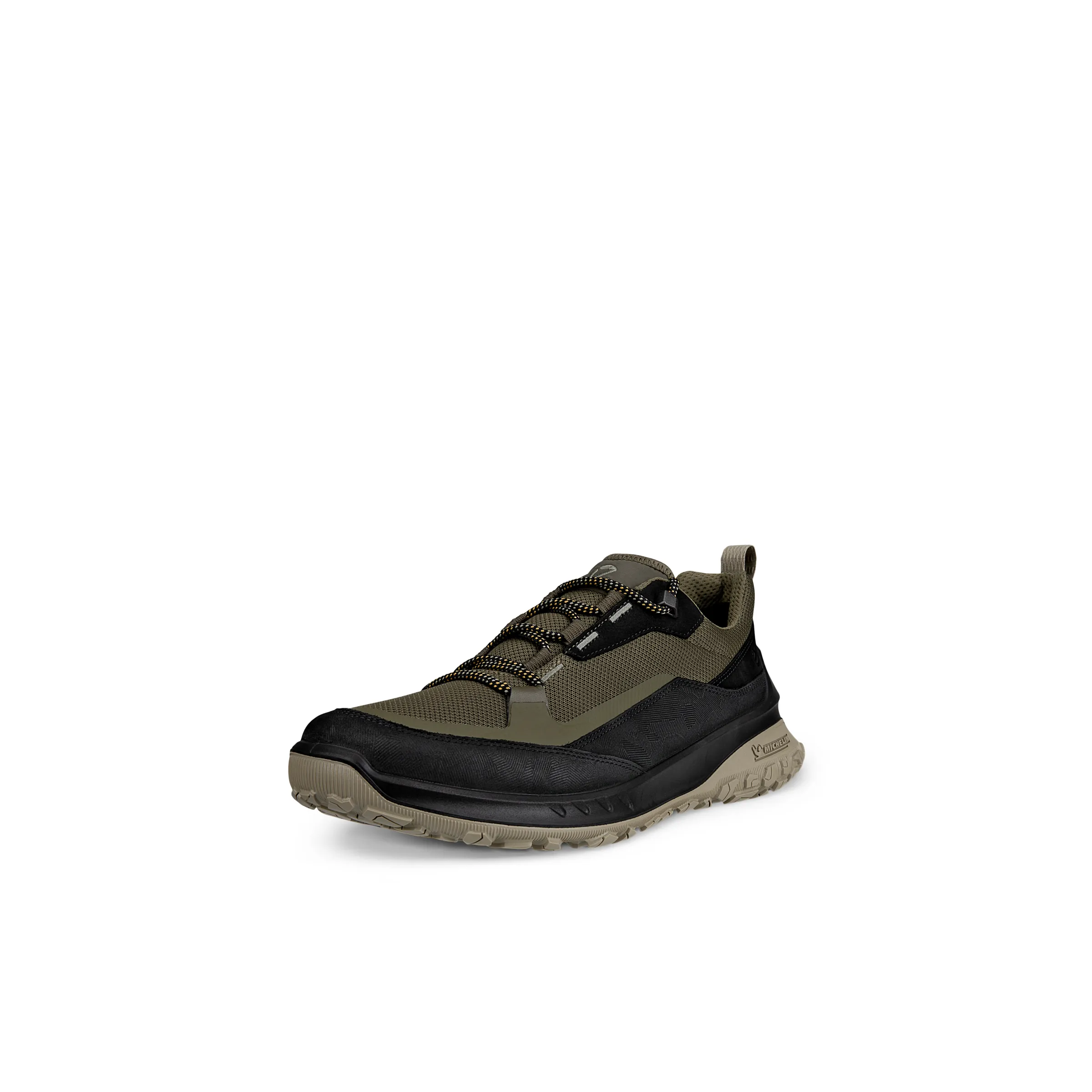 ECCO Ult-Urn - Mens Lace Waterproof Trainer in Olive/Black