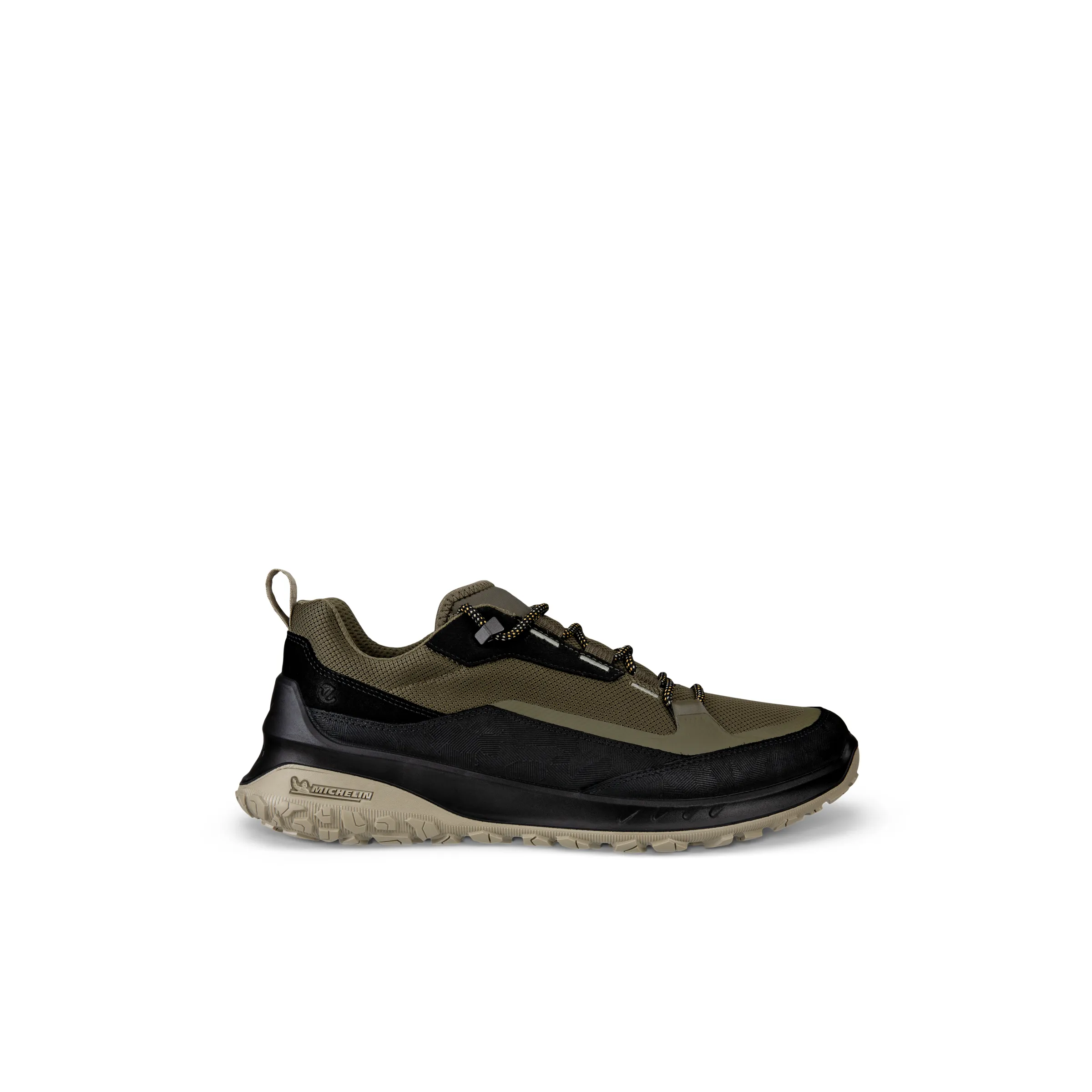 ECCO Ult-Urn - Mens Lace Waterproof Trainer in Olive/Black