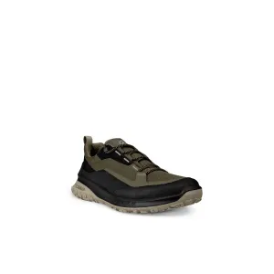 ECCO Ult-Urn - Mens Lace Waterproof Trainer in Olive/Black