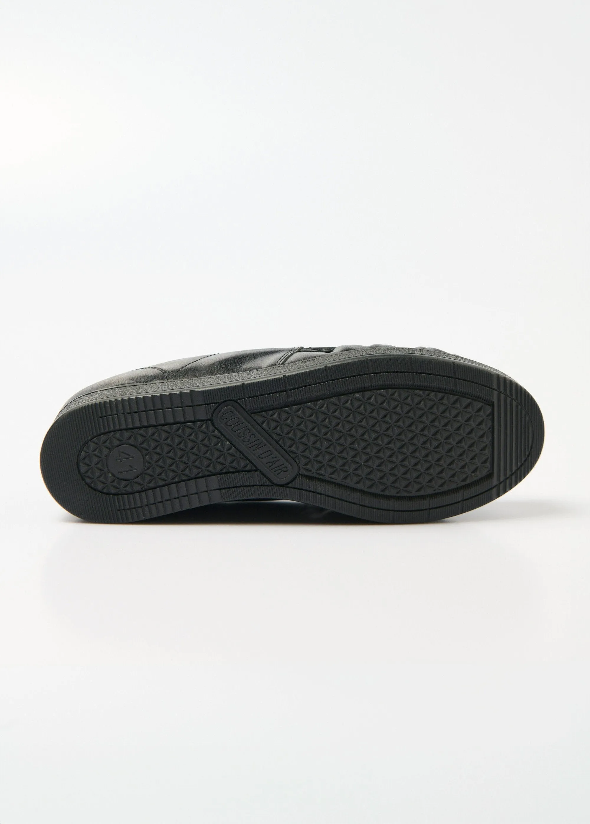 Elasticated leather loafers with removable sole