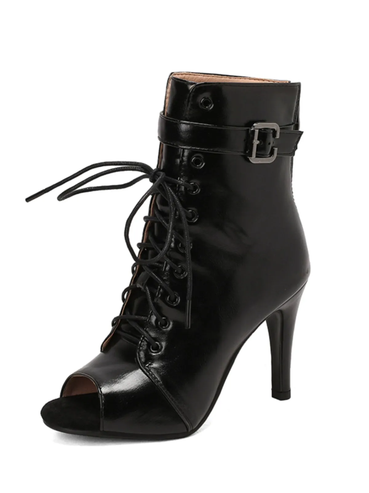 Fashion Jazz Dancing Stiletto Heels Ankle Boots