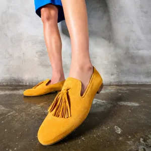Freya - Mustard suede