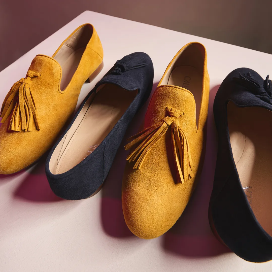 Freya - Mustard suede