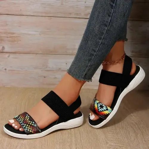 Geometric Open Toe Sandals