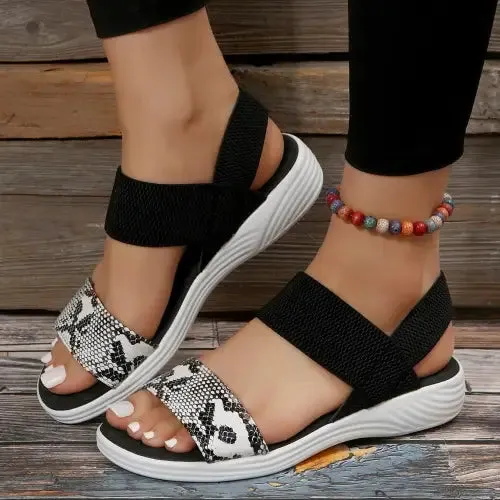 Geometric Open Toe Sandals