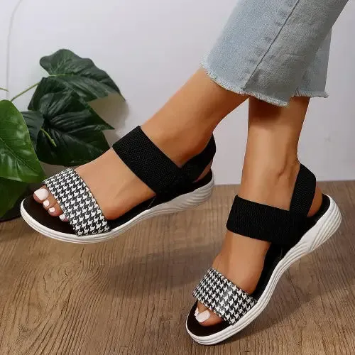 Geometric Open Toe Sandals