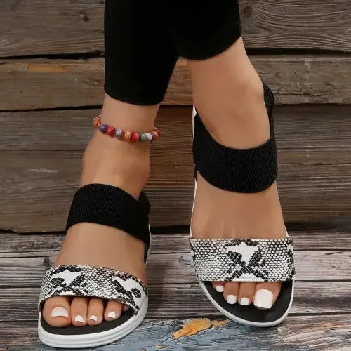 Geometric Open Toe Sandals