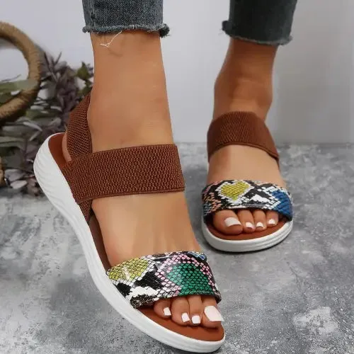 Geometric Open Toe Sandals