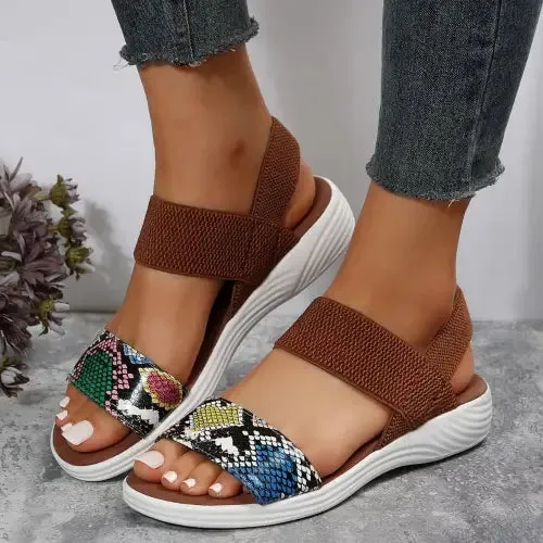Geometric Open Toe Sandals