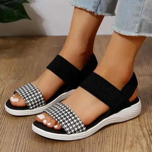 Geometric Open Toe Sandals