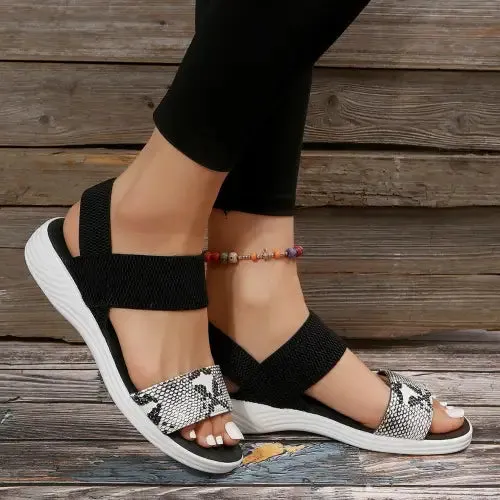 Geometric Open Toe Sandals
