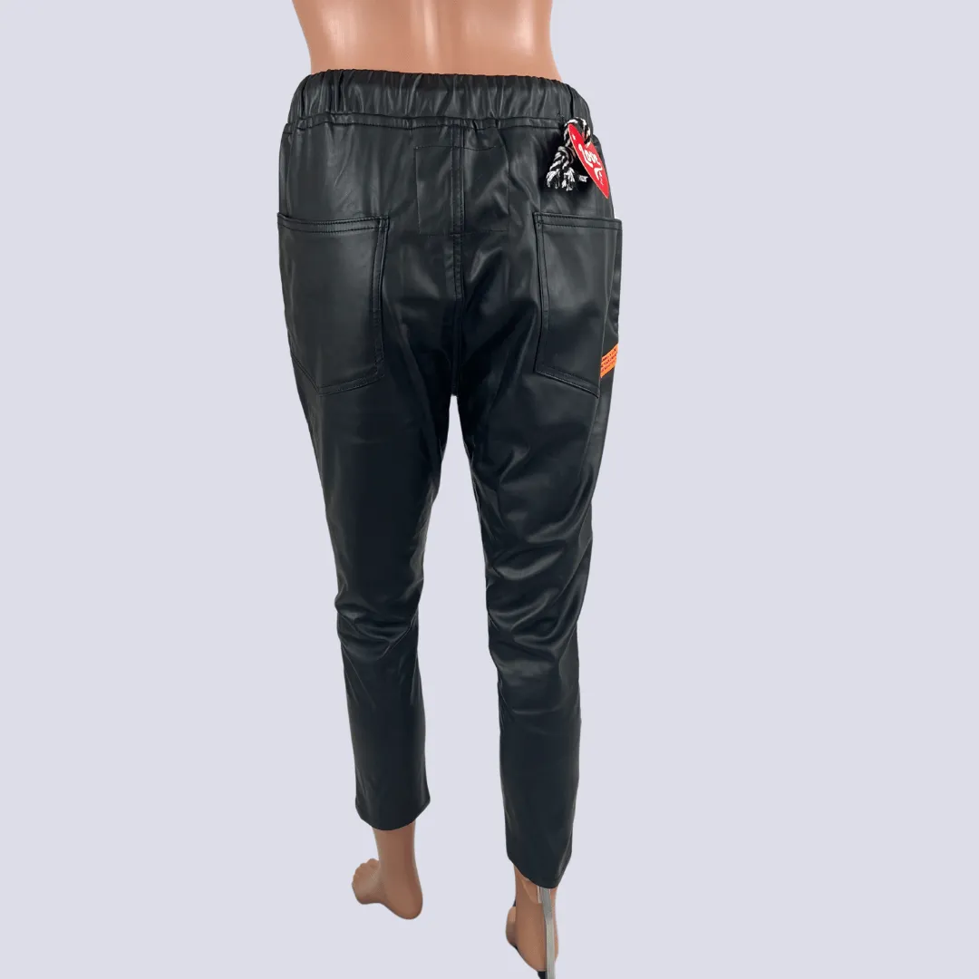 Hammill & Co Vinyl Pull Up Pant XS