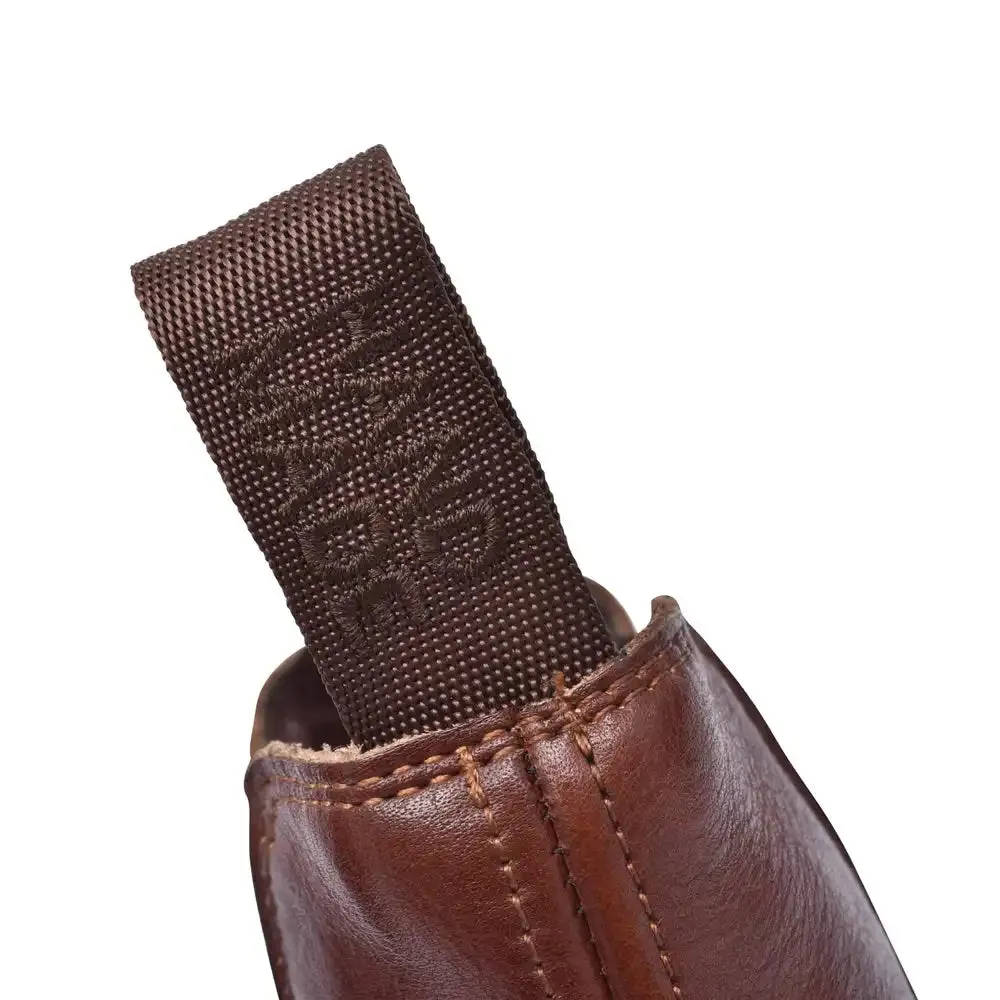 Harrison Men’s Dealer Chelsea Boots Hand Brush Brown